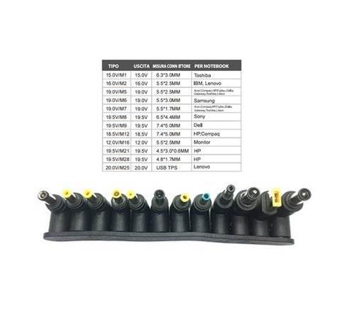 Alimentatore Universale Compatibile per Notebook 120W