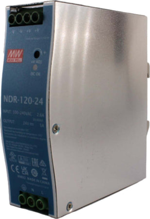 Alimentatore-230VAC-24VCC-120W-5ADC-SERIE-NDR---MeanWell