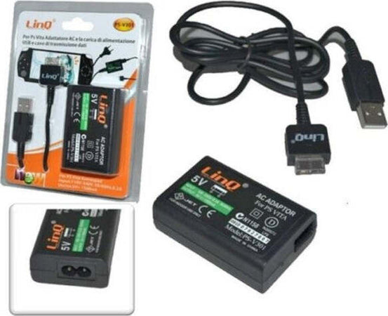 Alimentatore-Caricabatterie-Per-Ps-Vita-Con-Cavo-Usb-Dati-Linq-Ps-v301
