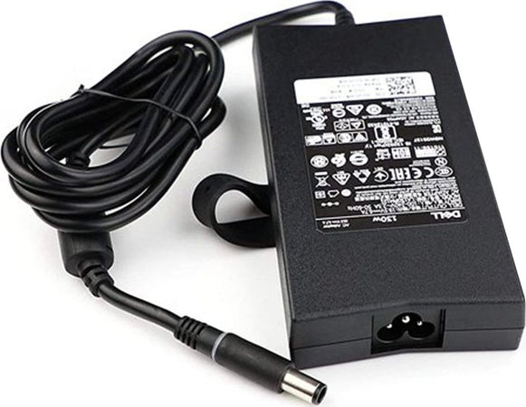 Alimentatore originale Dell 19,5V 130W 6,7A connettore tondo grande 7.4x5.0mm con cavo di alimentazione - Ricondizionato