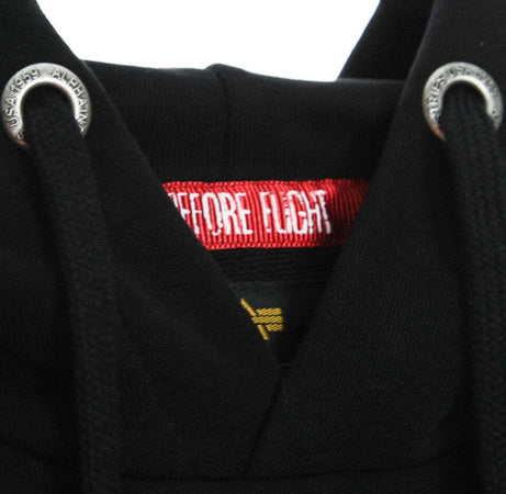 ALPHA-INDUSTRIES-Felpa-Leggera-Cappuccio-Uomo-Apollo-Mission-Hoodie-Black-da-uomo