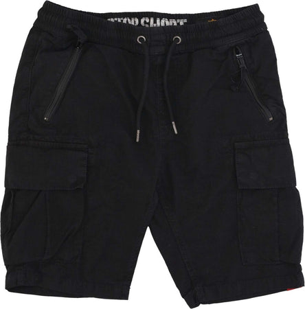 ALPHA-INDUSTRIES-Pantalone-Corto-Uomo-Ripstop-Jogger-Short-Black-da-uomo