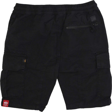 ALPHA-INDUSTRIES-Pantalone-Corto-Uomo-Ripstop-Jogger-Short-Black-da-uomo