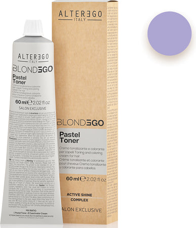 Alterego-Blondego-Pastel-Toner-60-Ml,-Crema-Tonalizzante-Ideale-Per-Capelli-Biondi,-Decolorati-O-Schiariti.