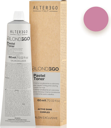 Alterego-Blondego-Pastel-Toner-60-Ml,-Crema-Tonalizzante-Ideale-Per-Capelli-Biondi,-Decolorati-O-Schiariti.