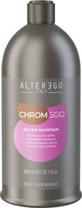 Alterego Chromego Silver Maintain Shampoo 950 Ml - Shampoo Antigiallo, Per Contrastare I Riflessi Gialli Indesiderati. Bellezza/Cura dei capelli/Colore/Correttori colore Me.Dis. - Peschiera Borromeo, Commerciovirtuoso.it
