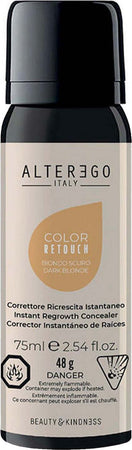 Alterego-Color-Retouch-Biondo-Scuro-75-Ml-Spray-Ritocco-Ricrescita-Colore-Copertura-100%-Dei-Capelli-Bianchi