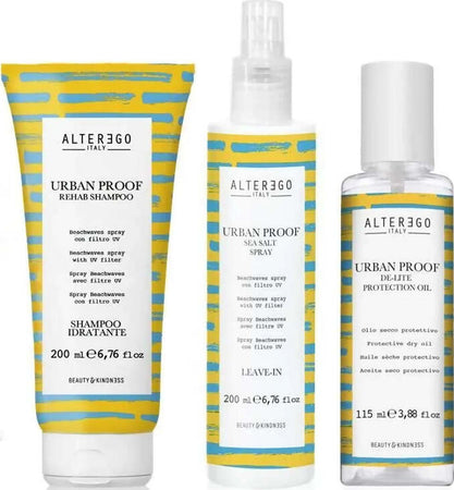 Alterego-Urban-Proof-Experience-Kit-Solari-De-Lite-Oil-115-Ml-+-Rehab-Shampoo-250-Ml-+-Sea-Salt-Spray-200-Ml