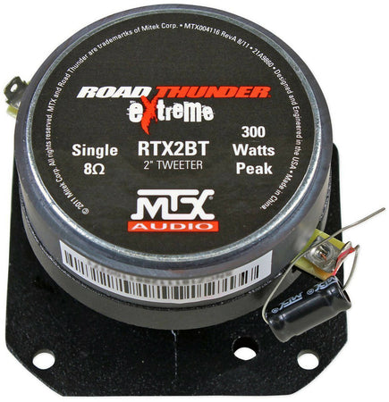 Altoparlante Mtx Audio Rtx658 Roadthunder Extreme 6.5" 100w Rms 8-Ohm Driver Midbass Mtx Audio Rtx2bt Bullet Tweeter Professionale Serie Road Thunder Extreme, Singola Bobina, Impedenza 8 Ohm, Alta Sensibilità, Adatto Per Spl