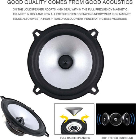 Altoparlanti Coassiali 2 Vie Coassiale Auto Audio Musica Stereo Hifi 13cm 380 W Elettronica/Elettronica per veicoli/Elettronica per auto/Sistemi audio/Altoparlanti/Altoparlanti coassiali Trade Shop italia - Napoli, Commerciovirtuoso.it