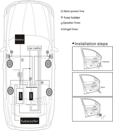 Altoparlanti Coassiali 2 Vie Coassiale Auto Audio Musica Stereo Hifi 13cm 380 W Elettronica/Elettronica per veicoli/Elettronica per auto/Sistemi audio/Altoparlanti/Altoparlanti coassiali Trade Shop italia - Napoli, Commerciovirtuoso.it