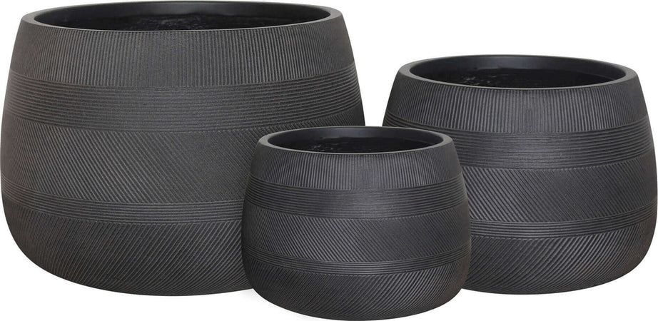 ALVARO---set-di-3-vasi-Grigio-scuro-Milani-Home