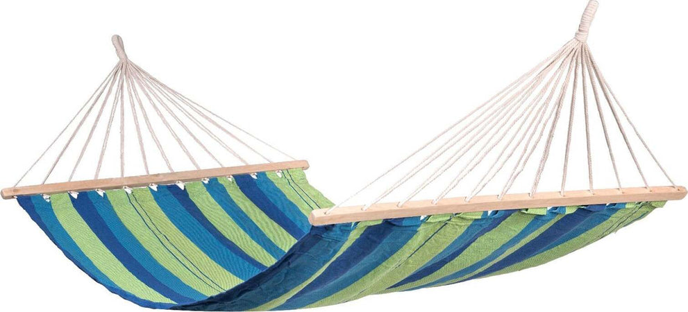 Amaca in tessuto singola 200 x 80 cm, 1 posto dondolo da giardino con asta in legno Giardino e giardinaggio/Arredamento da giardino e accessori/Amache sedie sospese e accessori/Amache Decor Space - Altamura, Commerciovirtuoso.it