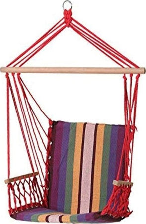 Amaca-Sedia-Sospesa-Multicolore-100x50x3cm-In-Tessuto-Campeggio-Giardino-65210a