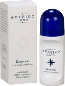 Amerigo Uomo Deodorante Freschezza Quotidiana Roll On Rinfrescante al pino marittimo 50 ml Deodorante uomo Tiziana non solo gioielli - Civitanova Marche, Commerciovirtuoso.it