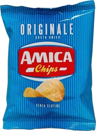 Amica Chips Originale La Patatina Senza Glutine Patatine Gusto Originale Classica Amica Chips 25 gr. Alimentari e cura della casa/Snack dolci e salati/Gallette chips e cracker di riso/Chips Non solo alimenti - Albano Laziale, Commerciovirtuoso.it