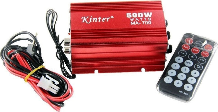 AMPLIFICATORE AUDIO 12V USB MP3 CASA AUTO 2 CANALI STEREO 500W TELECOMANDO MA700 Elettronica/Elettronica per veicoli/Elettronica per auto/Sistemi audio/Amplificatori/Amplificatori stereo Trade Shop italia - Napoli, Commerciovirtuoso.it