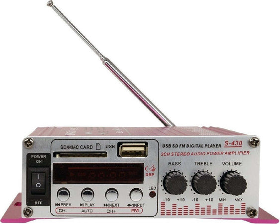 Amplificatore S-430 Hi-fi Usb Per Auto Car Audio Stereo Mp3 Mp4 Cd Mini Digitale Elettronica e telefonia > Accessori Audio e Video > Amplificatori Trade Shop italia - Napoli, Commerciovirtuoso.it