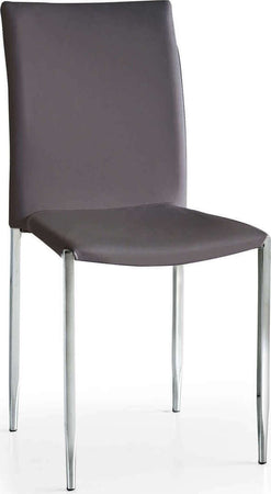 AMY---sedia-moderna-in-ecopelle-Grigio-Milani-Home