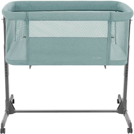 KIKKABOO Culla Fianco Letto colore Mint - verde menta - Culla Neonato Fianco Letto, Spondina Apribile con una Mano, Altezza Regolabile, Regolabile con Vari Livelli di Altezza, Piedini Pieghevole, 0m+