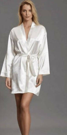Andra Lingerie Kimono in Raso Donna Andra Lingerie Elegante in Raso Di Seta Con Fascia in Vita Moda/Donna/Abbigliamento/Abbigliamento premaman/Pigiami e camicie da notte/Camicie da notte e vestaglie Puleo Casa - Palermo, Commerciovirtuoso.it