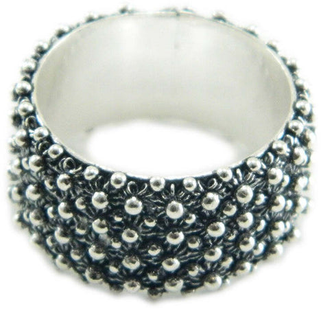 Anello 4 giri fede filigrana sarda in argento 925 brunito Gioiello Sardegna