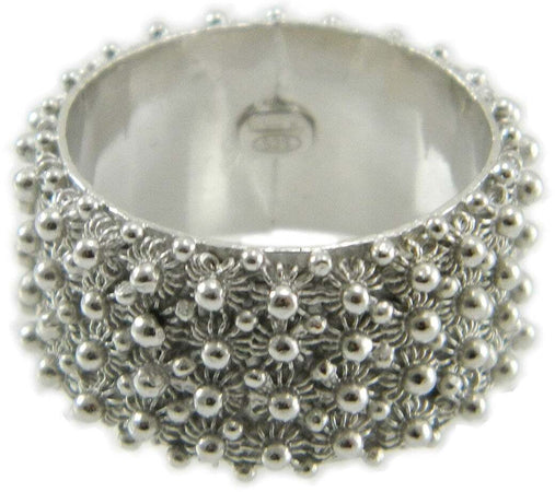 Anello 4 giri fede filigrana sarda in argento 925 rodiato Gioiello Sardegna