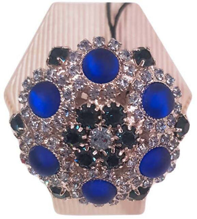 Anello Donna Kemira con pietre blu Cobalto e Brillantini Bianchi Anello per lei Art. KBA26/1/8