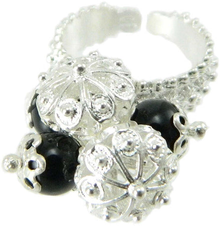 Anello sardo Su Coccu e Bottoni in argento Gioiello Sardegna