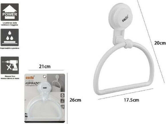 Anello-Portasciugamani-Asciugamano-Attacco-Ventosa-Bianco-Accessori-Bagno-59542