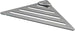 Angolare Doccia in Acciaio Inox Serie Point 2 Mensola Angolare Doccia Design Moderno Made in Italy