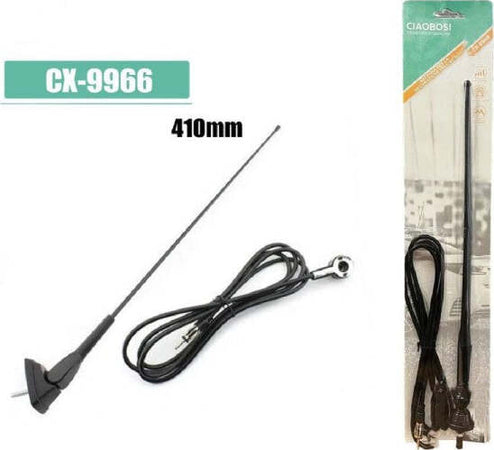 Antenna-Con-Cavo-Fm-Radio-Antenna-Universale-Tetto-Auto-410mm-Decorazione-Cx-9966