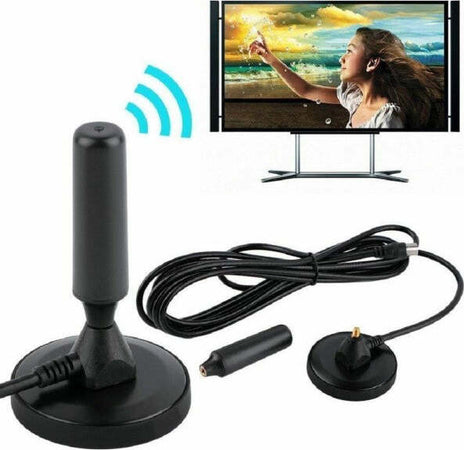 Antenna-Portatile-Dvb-t-Tv-3.5-Db-Portatile-Per-Auto-Camper-Calamitata-Cavo-3,5m