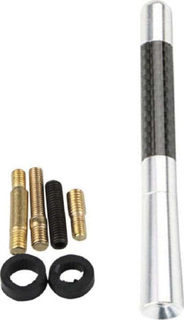 Antenna-Sportiva-Universale-Per-Auto-12-Cm-Accessori-Ricambio-Autoradio-Argento