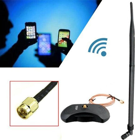 Antenna Wifi Wireless Omnidirezionale 28dbi Attacco Rp-sma 2.4ghz Base Magnetica Elettronica/Home Cinema TV e video/Accessori/Antenne/Antenne TV Trade Shop italia - Napoli, Commerciovirtuoso.it
