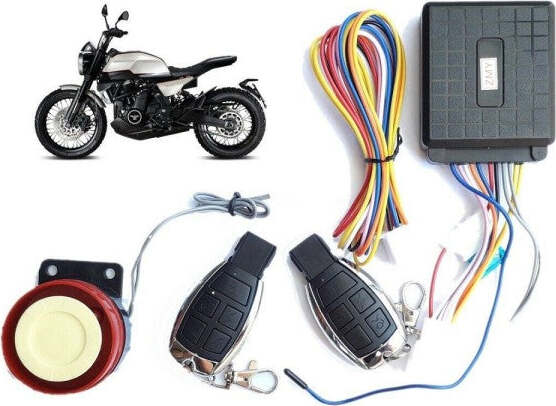 Antifurto-Allarme-Per-Moto-Con-Telecomando-Universale-Sicurezza-Sirena-Scooter
