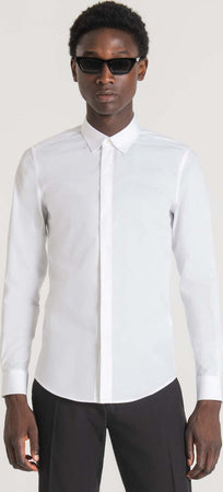 Antony-Morato-Camicia-Bianca-Uomo-London-Manica-Lunga-Slim-Fit