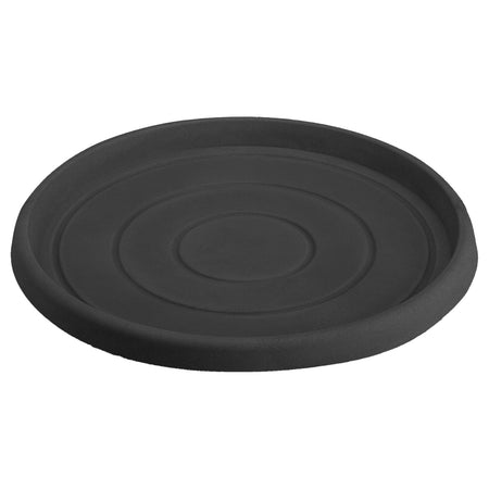 Sottovaso per vaso tondo in resina decorazione per fiori e piante "Made in Italy"