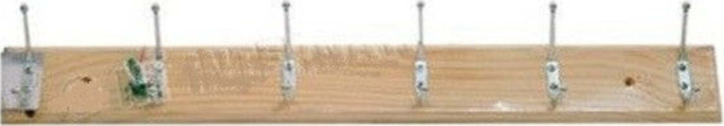 Appendiabiti-Attaccapanni-Cappotti-Vestiti-In-Legno-A-Parete-Muro-6-Posti