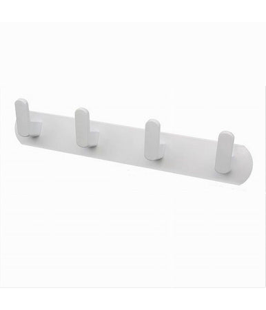 Appendiabiti Con 4 Ganci Appendino Asciugamano Da Bagno Casa Cucina Bianco 59743