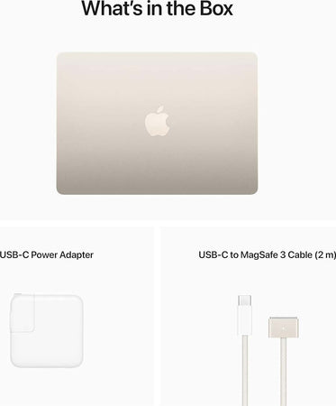 Apple-Macbook-Air-2022-13-M2-8cpu/8gpu-8/256gb-Starlight-Mly13t/