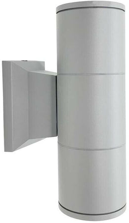 Applique A Doppia Luce Da Parete Giardino Esterno 2 X Porta Faretto Gu10 Es01g Universo