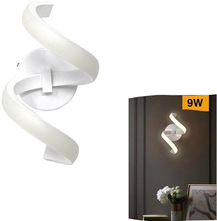 Applique A Spirale Da Parete Interno Led Luce Calda 9 Watt E58-bc Universo