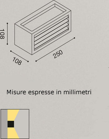 Applique-alluminio-Gea-Led-GARO-GES311-LED-IP54-lampada-parete-moderno-esterno-E27