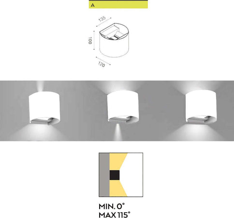 Applique-alluminio-Gea-Led-HENK-R-GES870N-LED-IP54-fascio-regolabile-lampada-parete-biemissione-moderna-esterno
