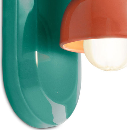 Applique-ceramica-Ferroluce-Decò-BERIMBAU-C2600-E27-LED-lampada-parete-classica-contemporanea