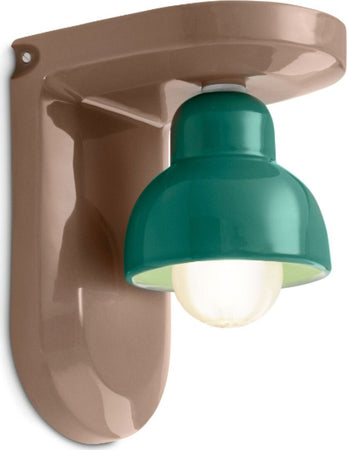 Applique-ceramica-Ferroluce-Decò-BERIMBAU-C2600-E27-LED-lampada-parete-classica-contemporanea