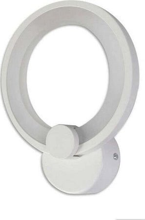 Applique-Cerchio-10-Watt-Parete-Abat-Jour-Luce-Fredda-Calda-Naturale-6551-E27
