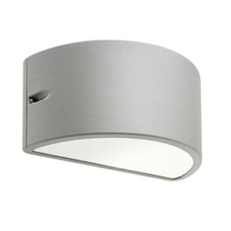 Lampada da parete applique "Umbe" mezza luna chiusa per esterno 60 w