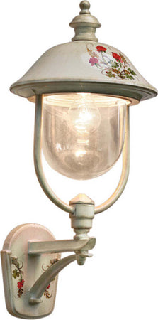 Applique-Classica-Esterno-Bari-Metallo-Ceramica-Bianco-Sfumato-Oro-1-Luce-E27